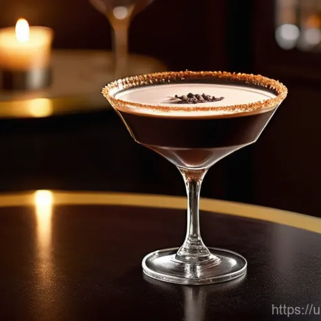 홈바텐더 디저트 칵테일 - **Prompt for an Elegant Chocolate Martini Party:**
"An elegant and luxurious indoor cocktail par...